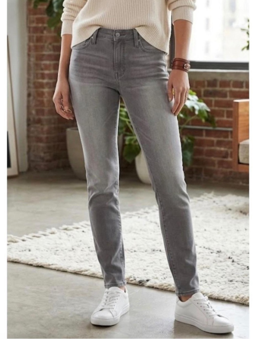 Athleta Gray SculptTek Skinny Jeans